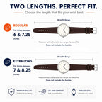 Bandini Leather Classic Watch Band, 10mm 12mm 14mm 16mm 18mm 20mm 22mm