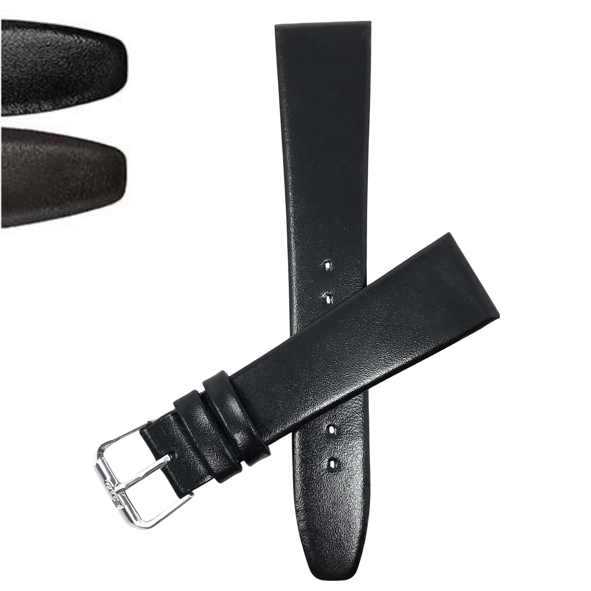 Bandini Leather Classic Watch Band, 10mm 12mm 14mm 16mm 18mm 20mm 22mm