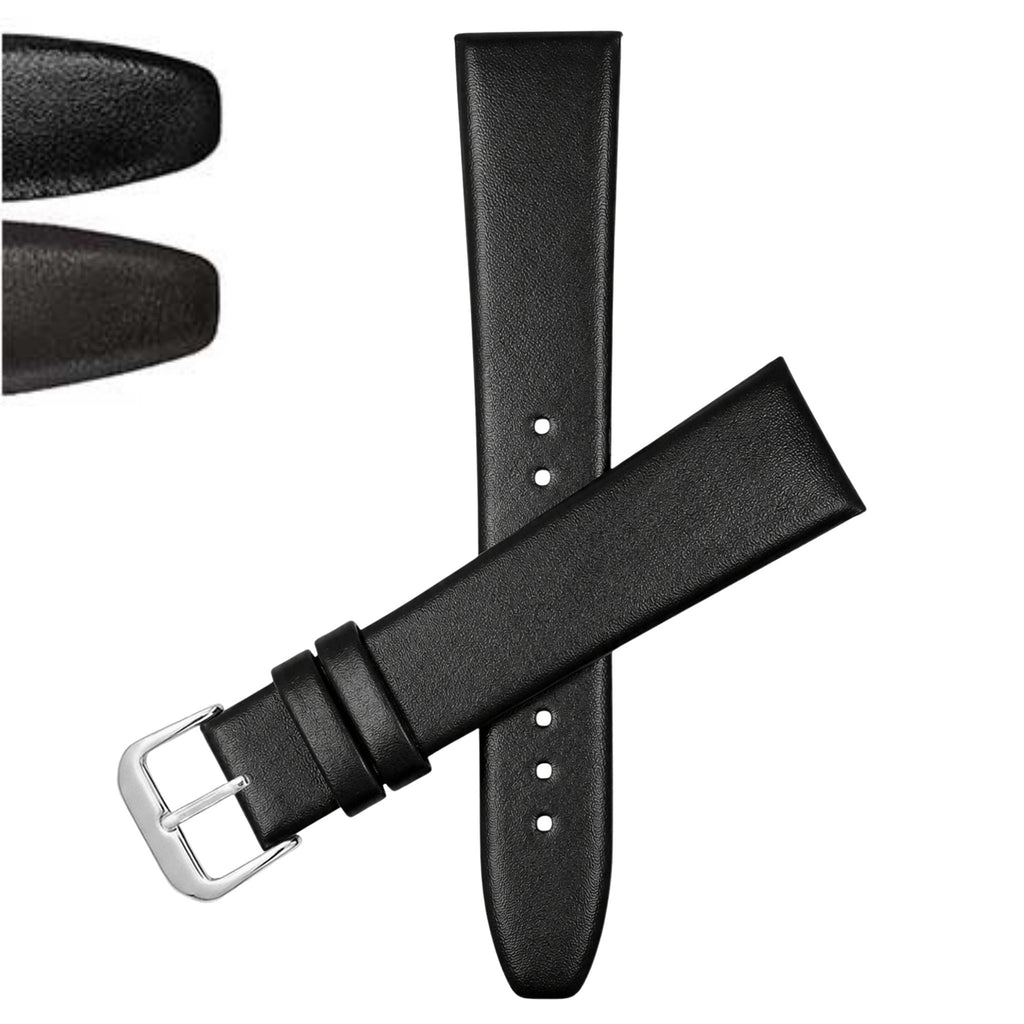 Bandini Leather Classic Watch Band, 10mm 12mm 14mm 16mm 18mm 20mm 22mm