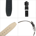Bandini Thin Leather Classic Watch Band for Men, Women, 10mm to 24mm