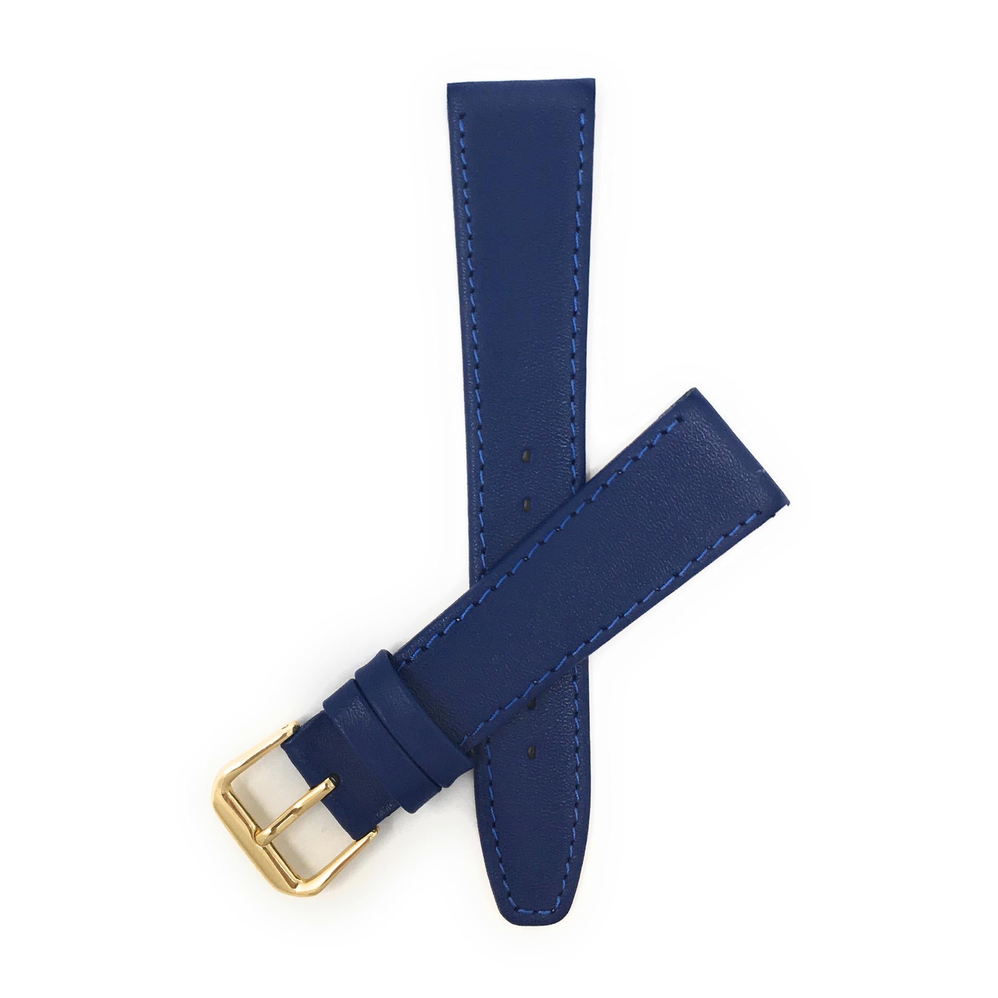 Bandini Thin Leather Classic Watch Band for Men, Women, 10mm to 24mm