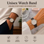 Bandini Thin Leather Classic Watch Band for Men, Women, 10mm to 24mm
