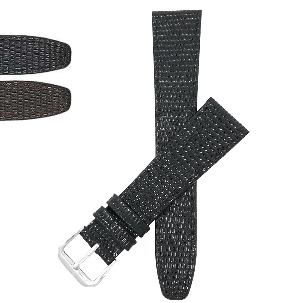Bandini Leather Lizard Patter Watch Band – 10mm 12mm 14mm 16mm 18mm 20mm