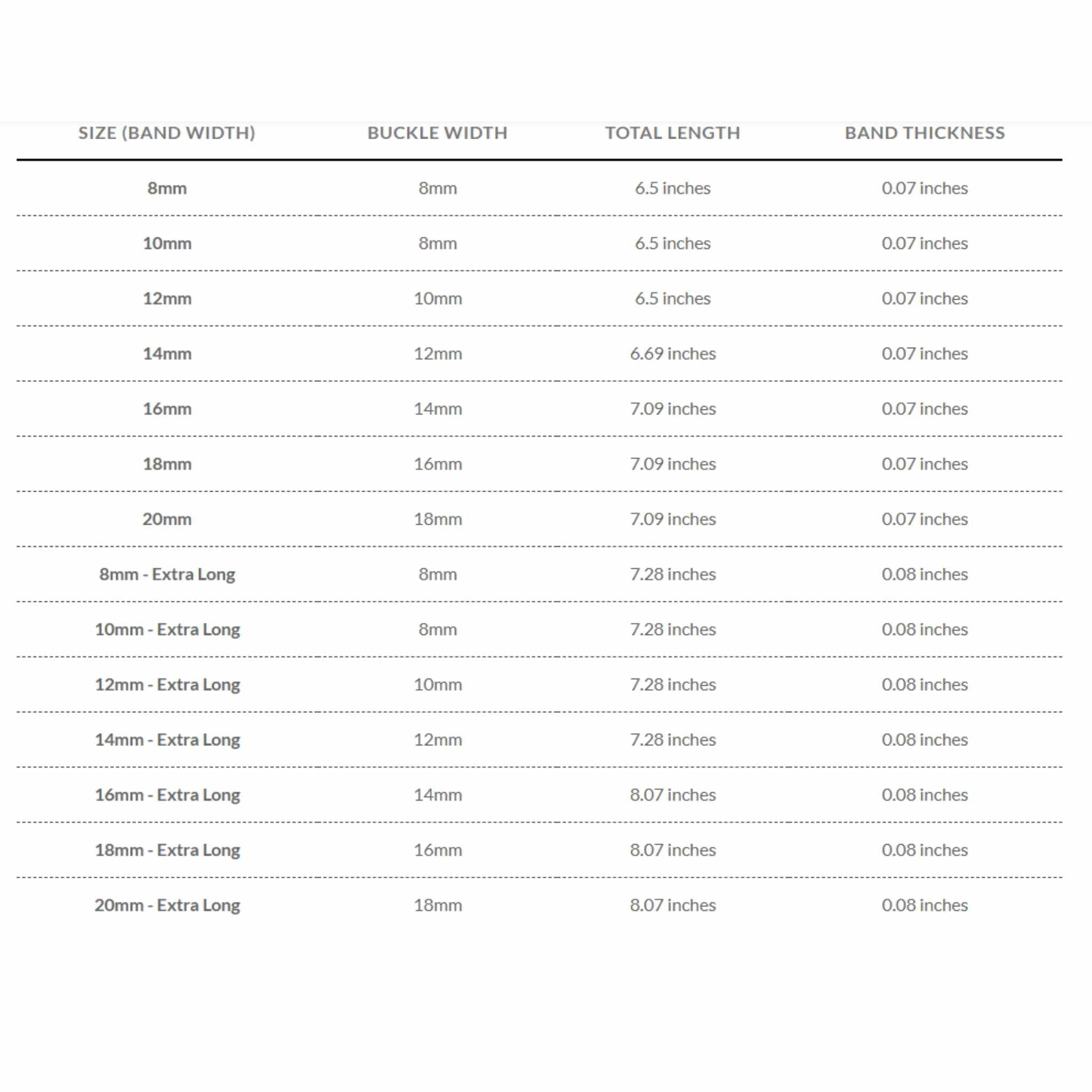 Bandini Leather Lizard Patter Watch Band – 10mm 12mm 14mm 16mm 18mm 20mm