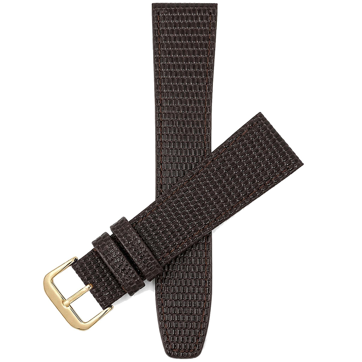 Bandini Leather Lizard Pattern Watch Band – 10mm 12mm 14mm 16mm 18mm 20mm