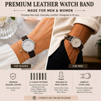 Bandini Leather Crocodile Pattern Watch Band – 10mm 12mm 14mm 16mm 18mm 20mm