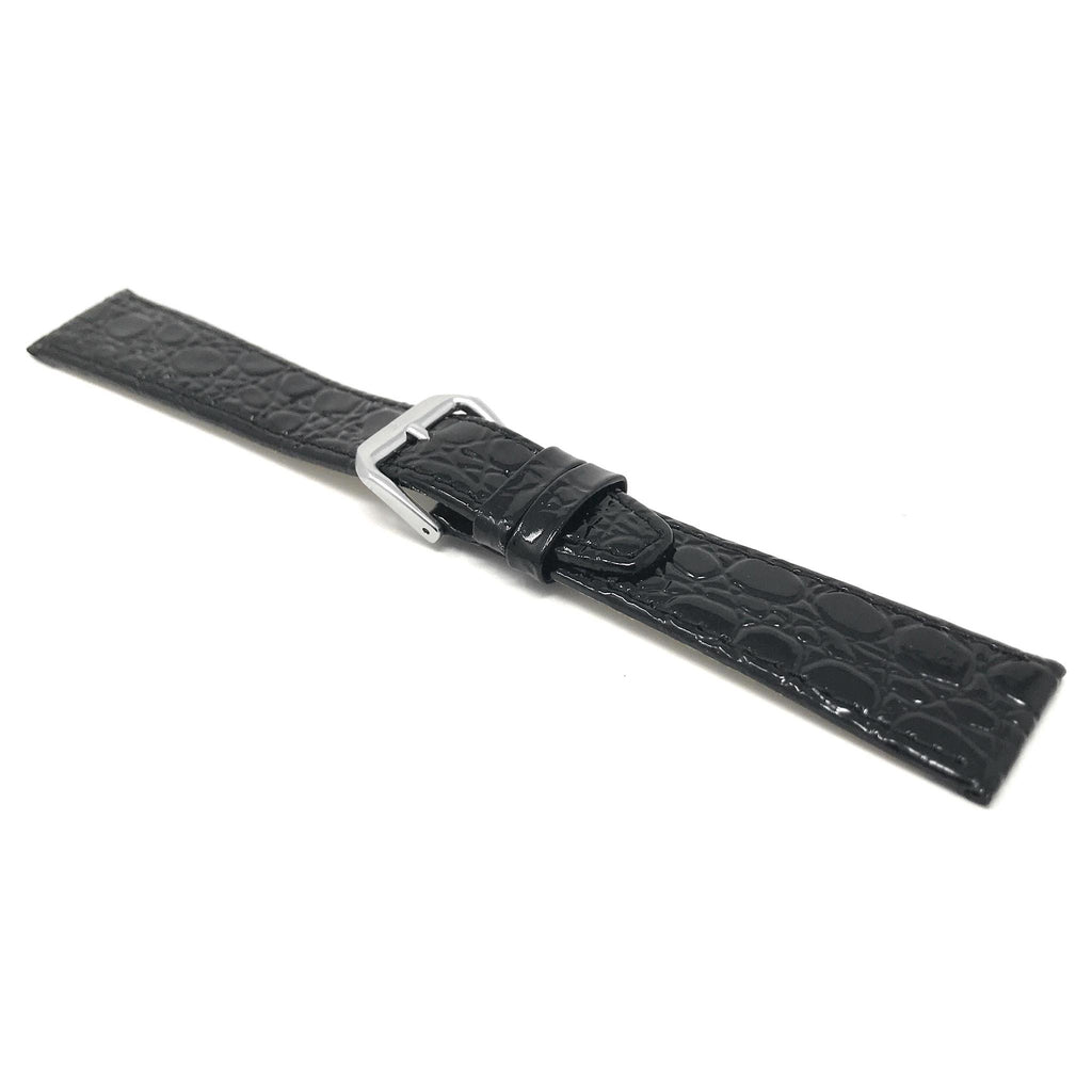 Bandini Leather Crocodile Pattern Watch Band – 10mm 12mm 14mm 16mm 18mm 20mm