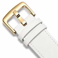 White / Gold Buckle