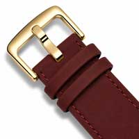 Burgundy / Gold Buckle