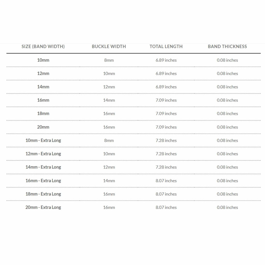 Bandini Leather Alligator Pattern Watch Band – 10mm 12mm 14mm 16mm 18mm 20mm