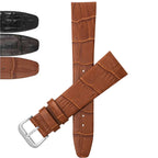 Bandini Leather Alligator Pattern Watch Band – 10mm 12mm 14mm 16mm 18mm 20mm