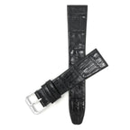 Bandini Leather Alligator Pattern Watch Band – 10mm 12mm 14mm 16mm 18mm 20mm