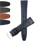 Bandini Classic Leather Lizard Pattern Watch Band for Men, Women, 10mm to 20mm