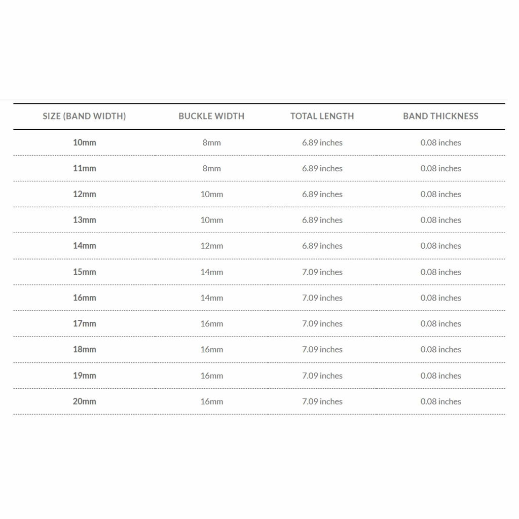 Bandini Classic Leather Lizard Pattern Watch Band for Men, Women, 10mm to 20mm