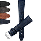 Bandini Classic Leather Lizard Pattern Watch Band for Men, Women, 10mm to 20mm