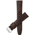 Bandini Classic Leather Lizard Pattern Watch Band for Men, Women, 10mm to 20mm