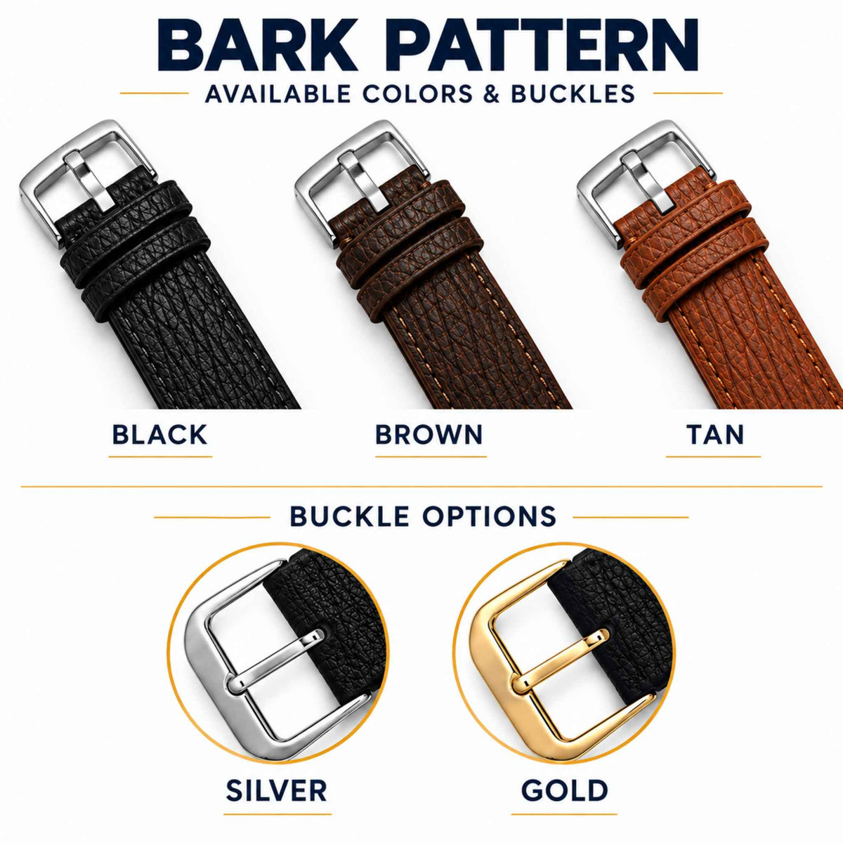 Bandini Leather Watch Band – 10mm 12mm 14mm 16mm 18mm 20mm
