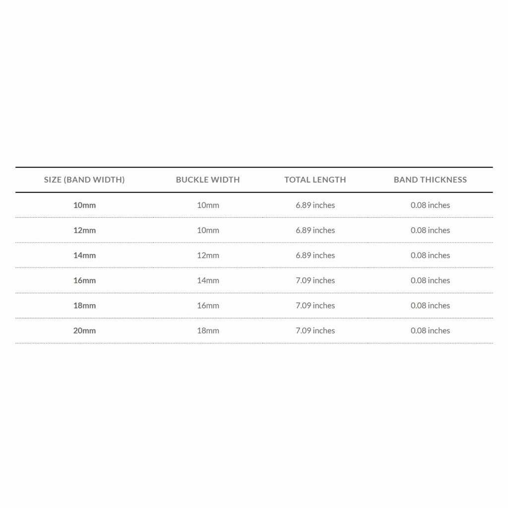 Bandini Leather Crocodile Pattern Watch Band – 10mm 12mm 14mm 16mm 18mm 20mm