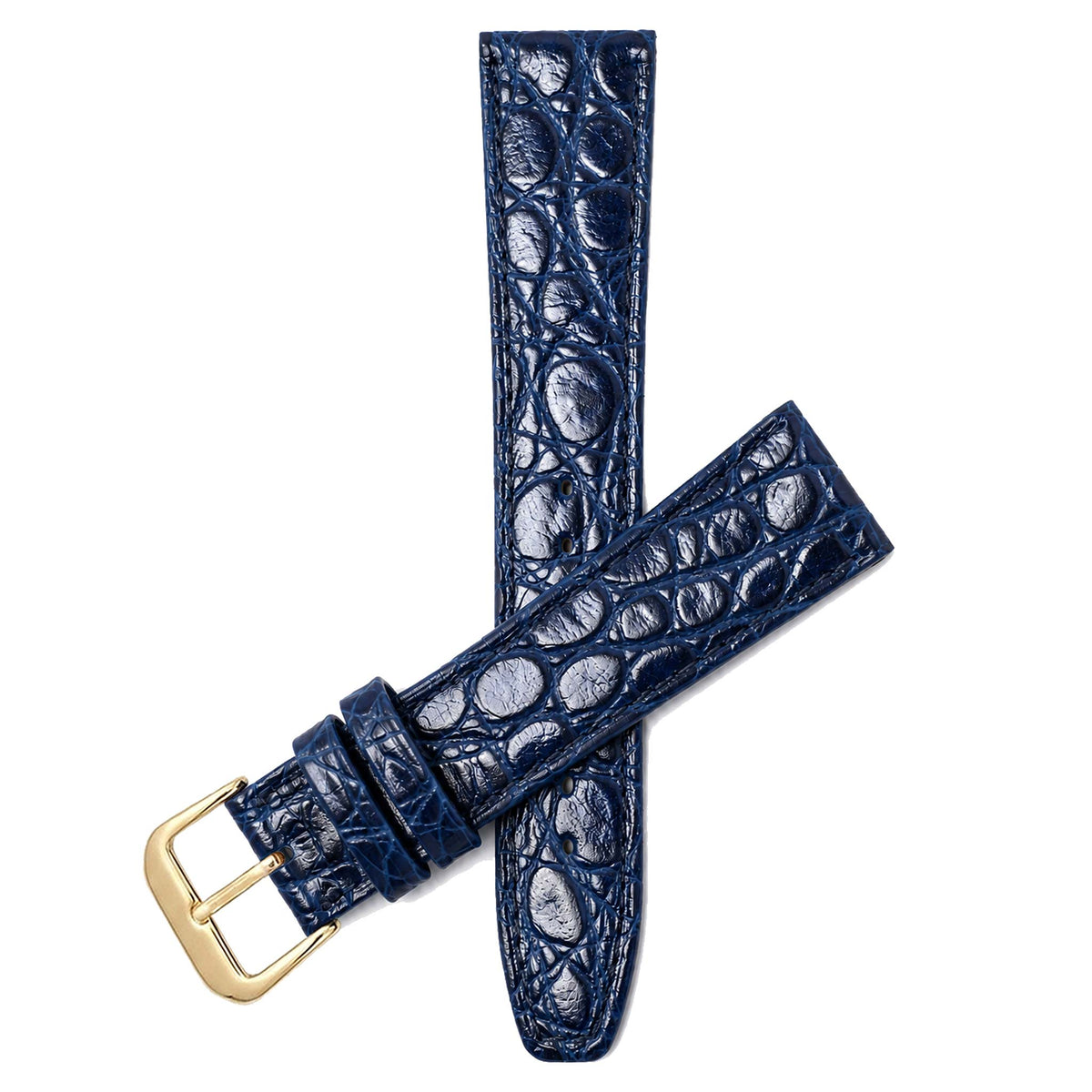 Bandini Leather Crocodile Pattern Watch Band – 10mm 12mm 14mm 16mm 18mm 20mm