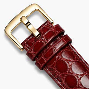 Burgundy / Gold Buckle