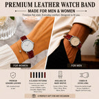 Bandini Leather Crocodile Pattern Watch Band – 10mm 12mm 14mm 16mm 18mm 20mm