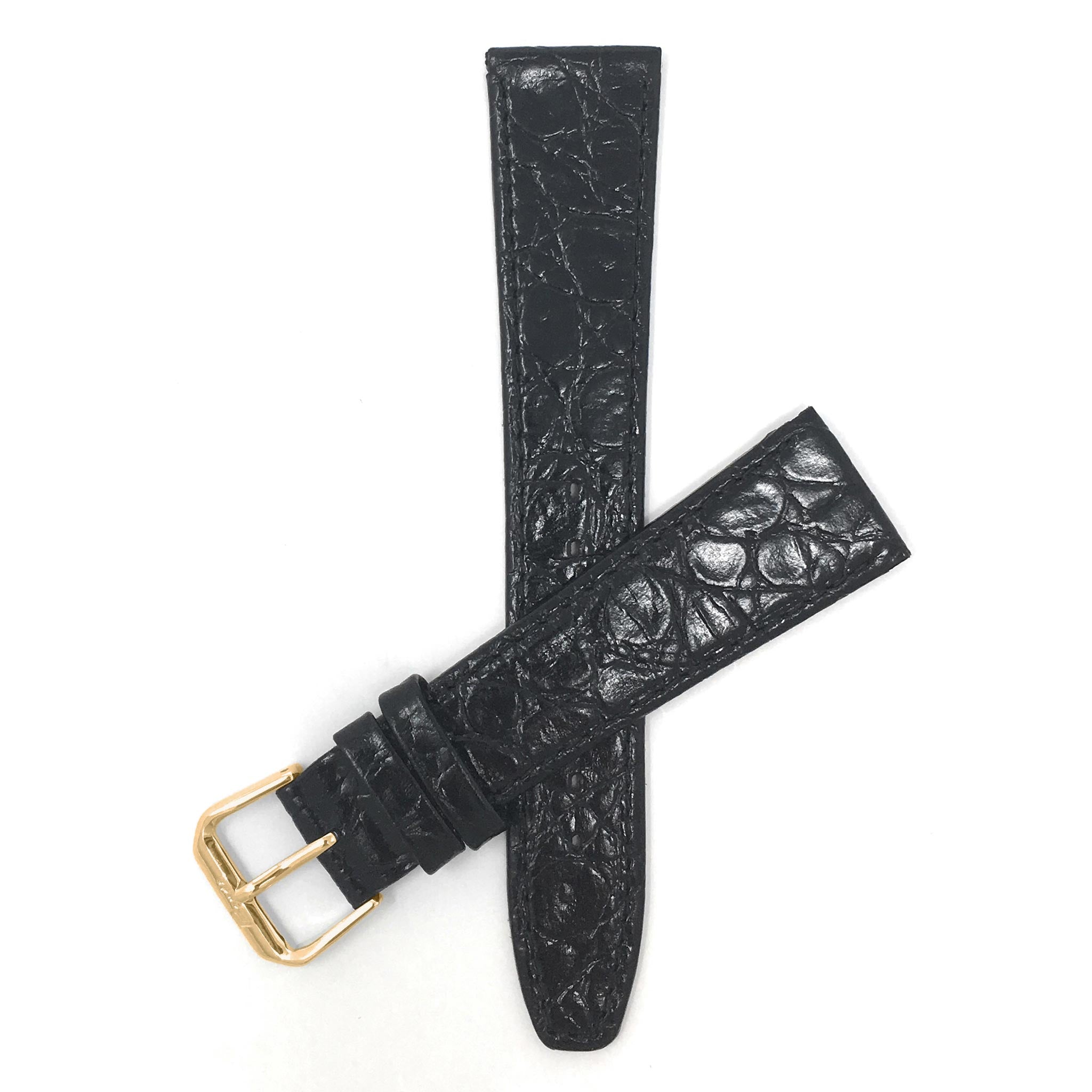 Bandini Leather Crocodile Pattern Watch Band – 10mm 12mm 14mm 16mm 18mm 20mm