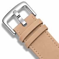 Dark Beige / Silver Buckle