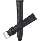 Bandini Extra Long (XL) Leather Watch Band, Alligator Pattern Strap - 12mm to 20mm