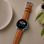 Bandini Extra Long (XL) Leather Watch Band, Alligator Pattern Strap - 12mm to 20mm