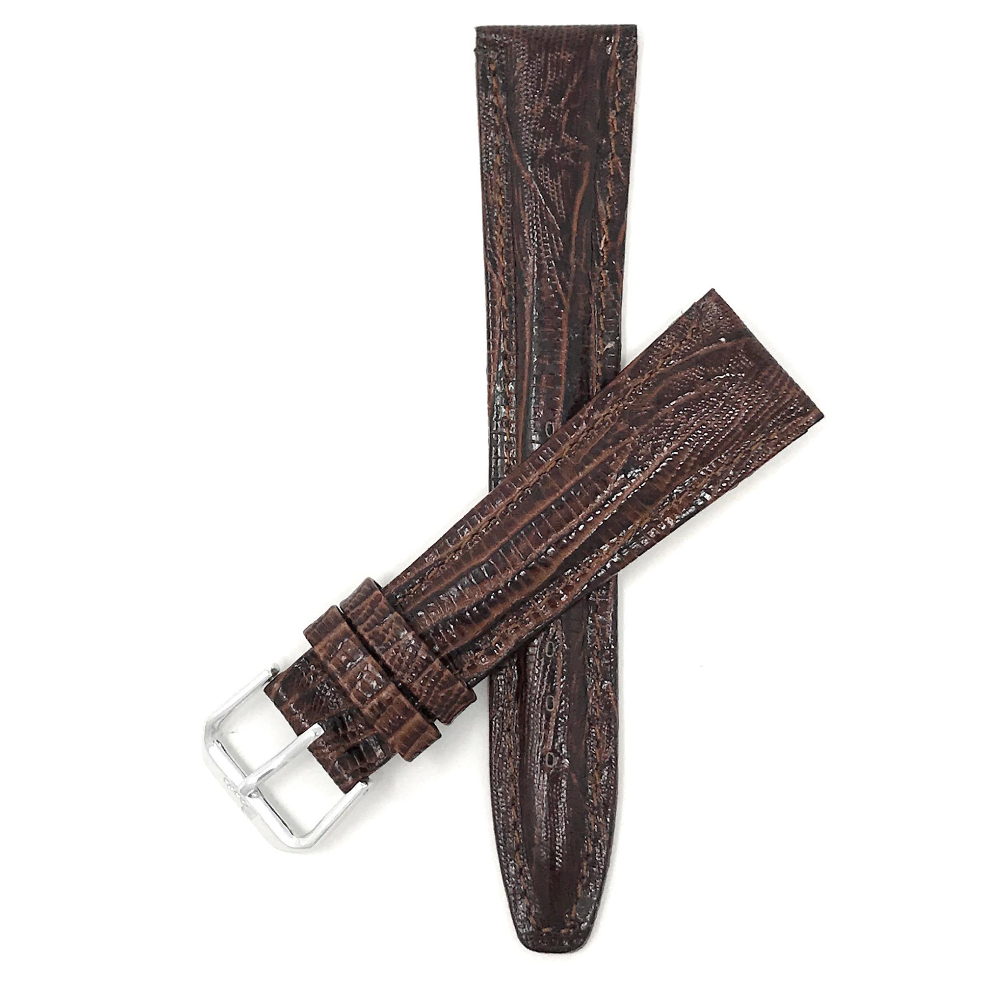 Bandini Leather Lizard Pattern Watch Band – 12mm 14mm 16mm 18mm 20mm
