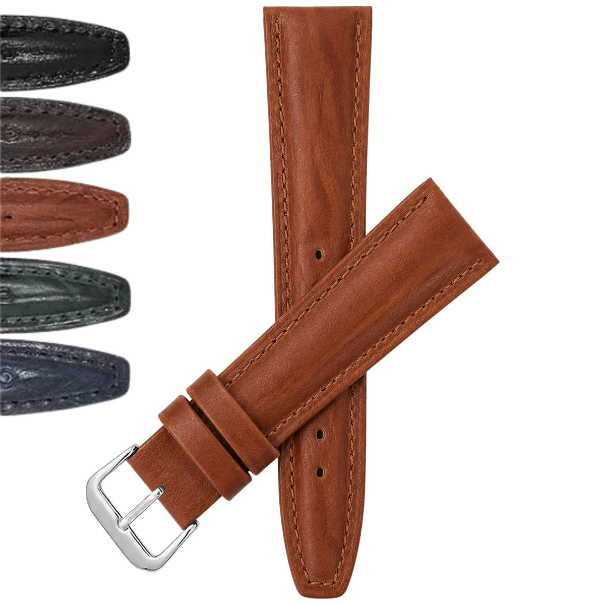 Bandini Leather Watch Band – 12mm 14mm 16mm 18mm 20mm