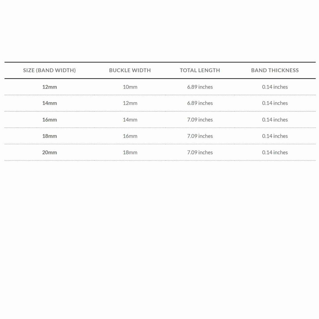 Bandini Leather Crocodile Pattern Watch Band – 12mm 14mm 16mm 18mm 20mm