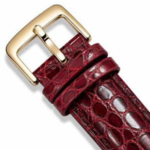 Burgundy / Gold Buckle