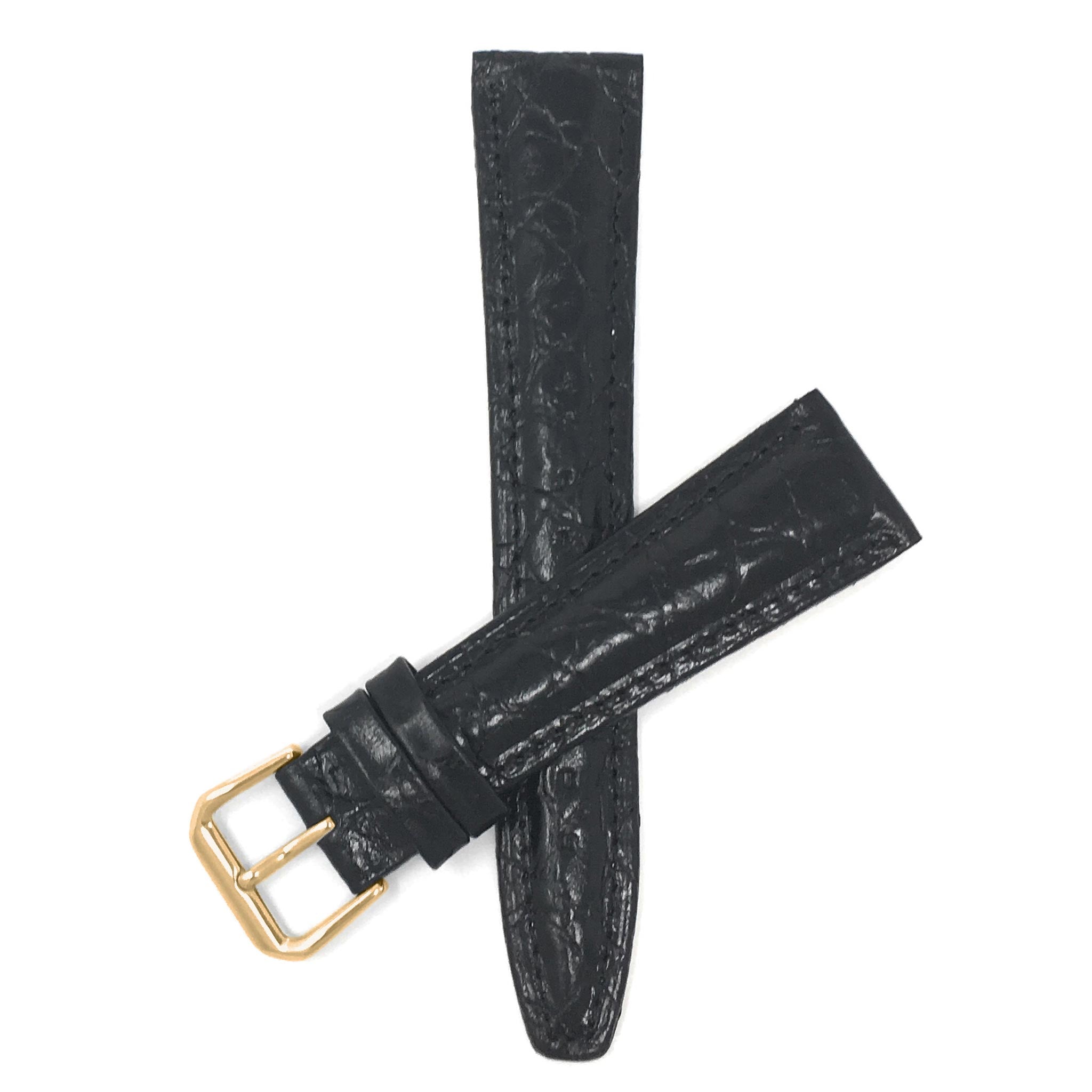 Bandini Leather Crocodile Pattern Watch Band – 12mm 14mm 16mm 18mm 20mm