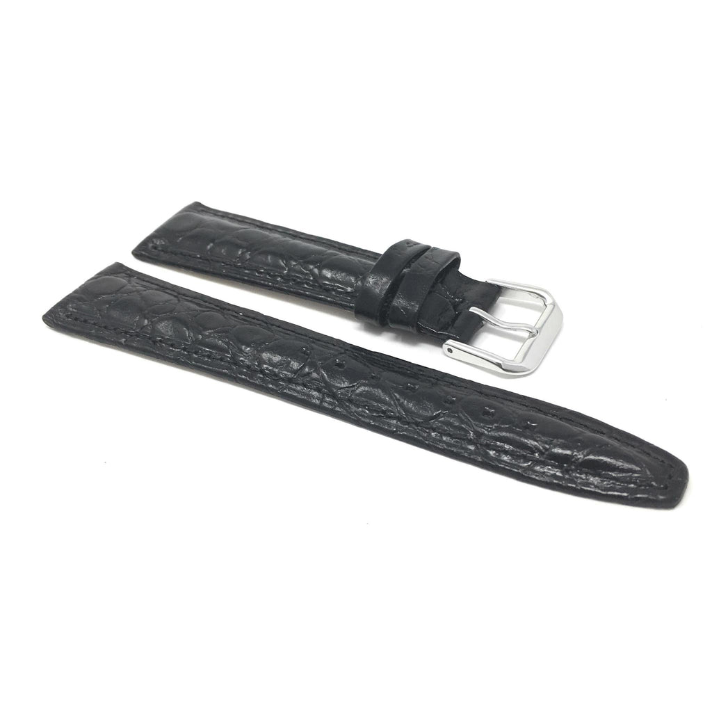 Bandini Leather Crocodile Pattern Watch Band – 12mm 14mm 16mm 18mm 20mm