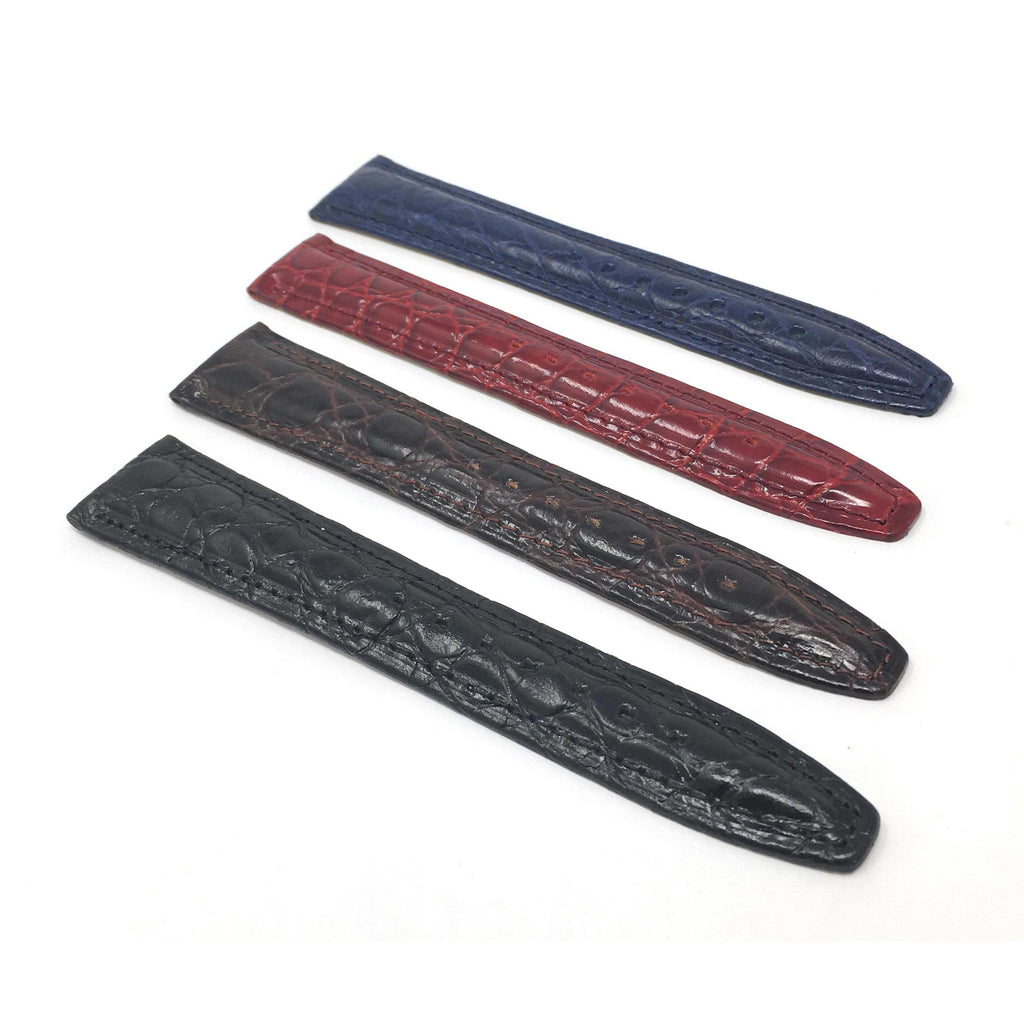 Bandini Leather Crocodile Pattern Watch Band – 12mm 14mm 16mm 18mm 20mm