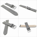 Bandini Leather Alligator Pattern Watch Band – 12mm to 20mm - Unisex