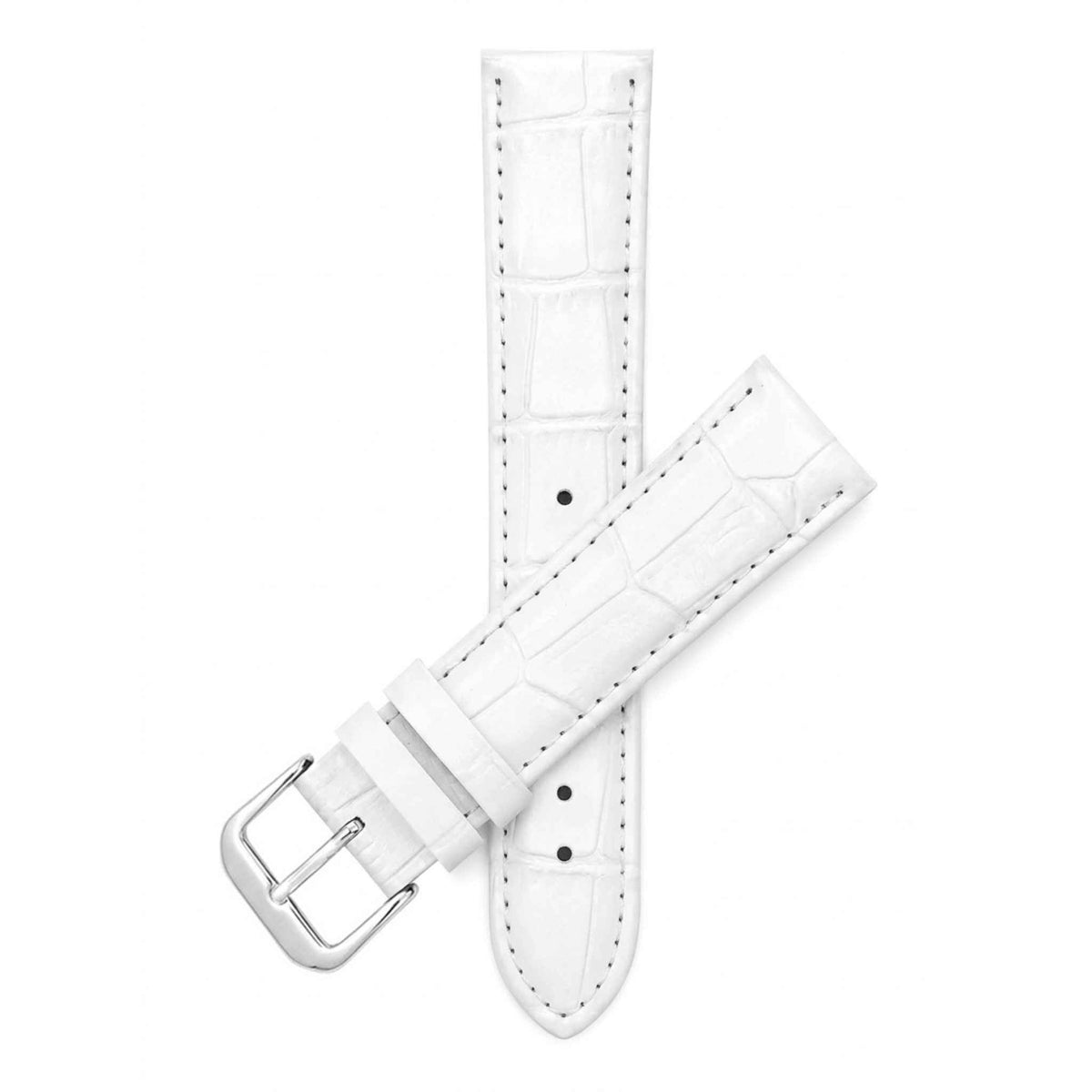 Bandini Leather Alligator Pattern Watch Band – 12mm to 20mm - Unisex