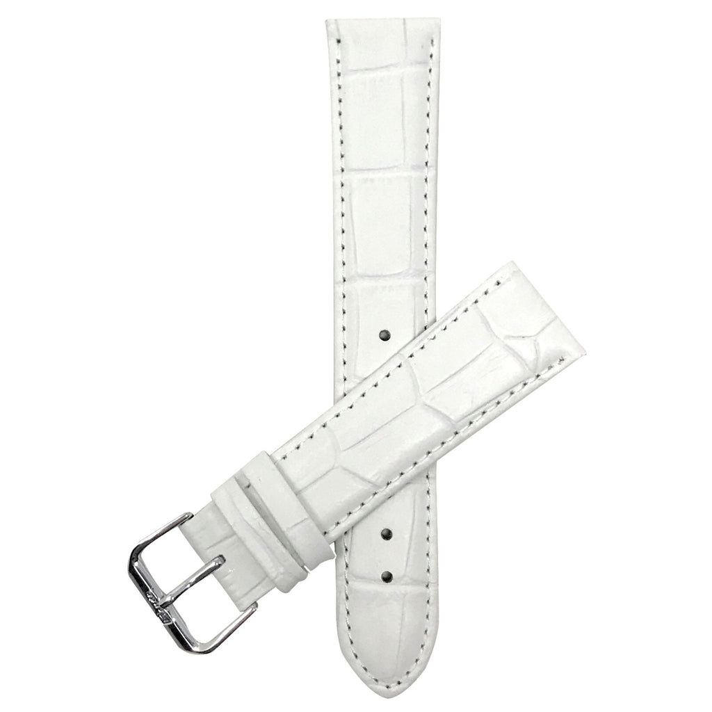 Bandini Leather Alligator Pattern Watch Band – 12mm to 22mm - Unisex