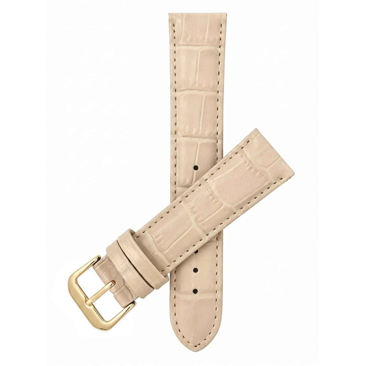 Bandini Leather Alligator Pattern Watch Band – 12mm to 20mm - Unisex