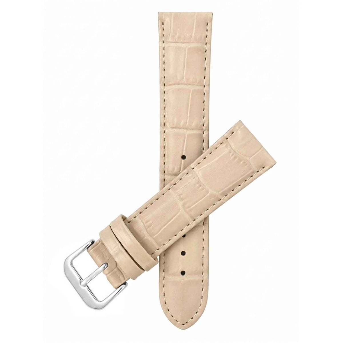 Bandini Leather Alligator Pattern Watch Band – 12mm to 20mm - Unisex