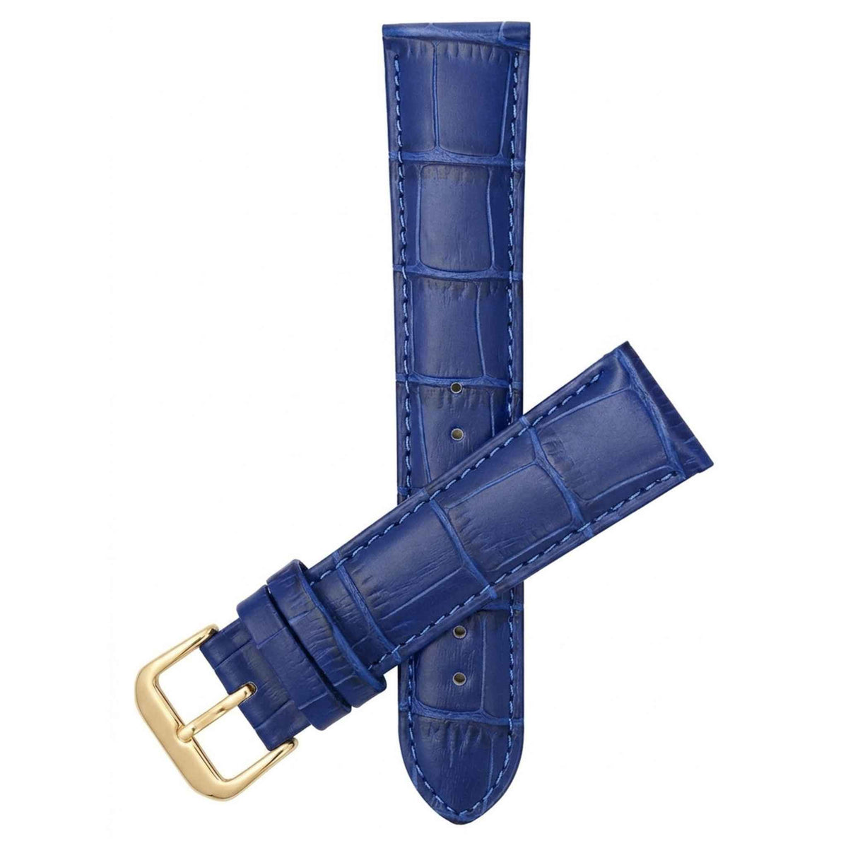Bandini Leather Alligator Pattern Watch Band – 12mm to 20mm - Unisex