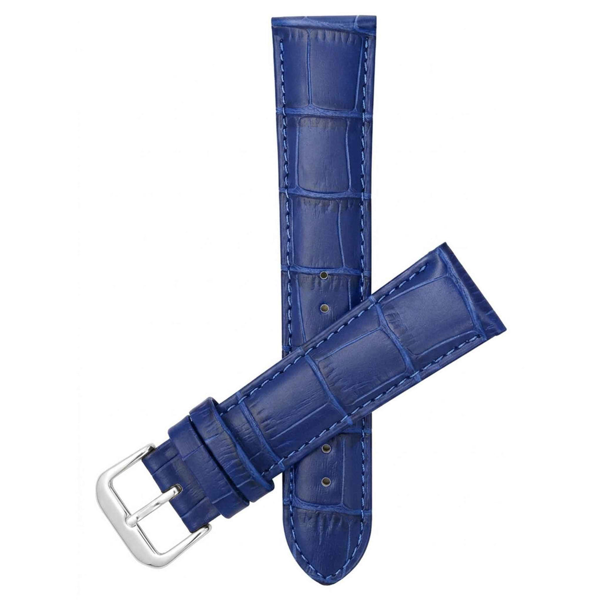 Bandini Leather Alligator Pattern Watch Band – 12mm to 20mm - Unisex