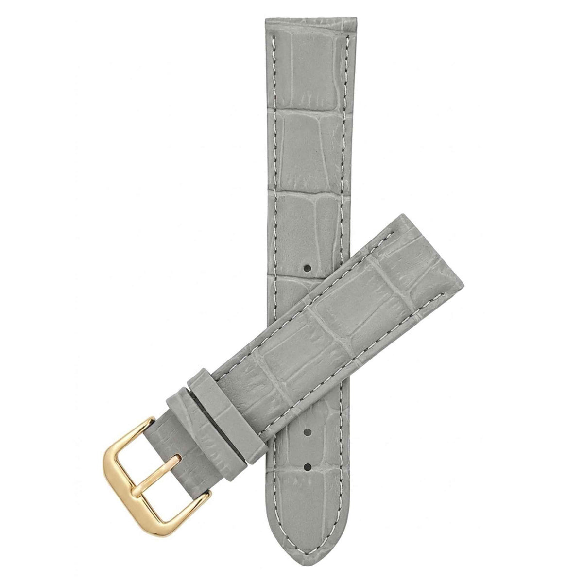 Bandini Leather Alligator Pattern Watch Band – 12mm to 20mm - Unisex