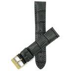 Bandini Leather Alligator Pattern Watch Band – 12mm to 22mm - Unisex