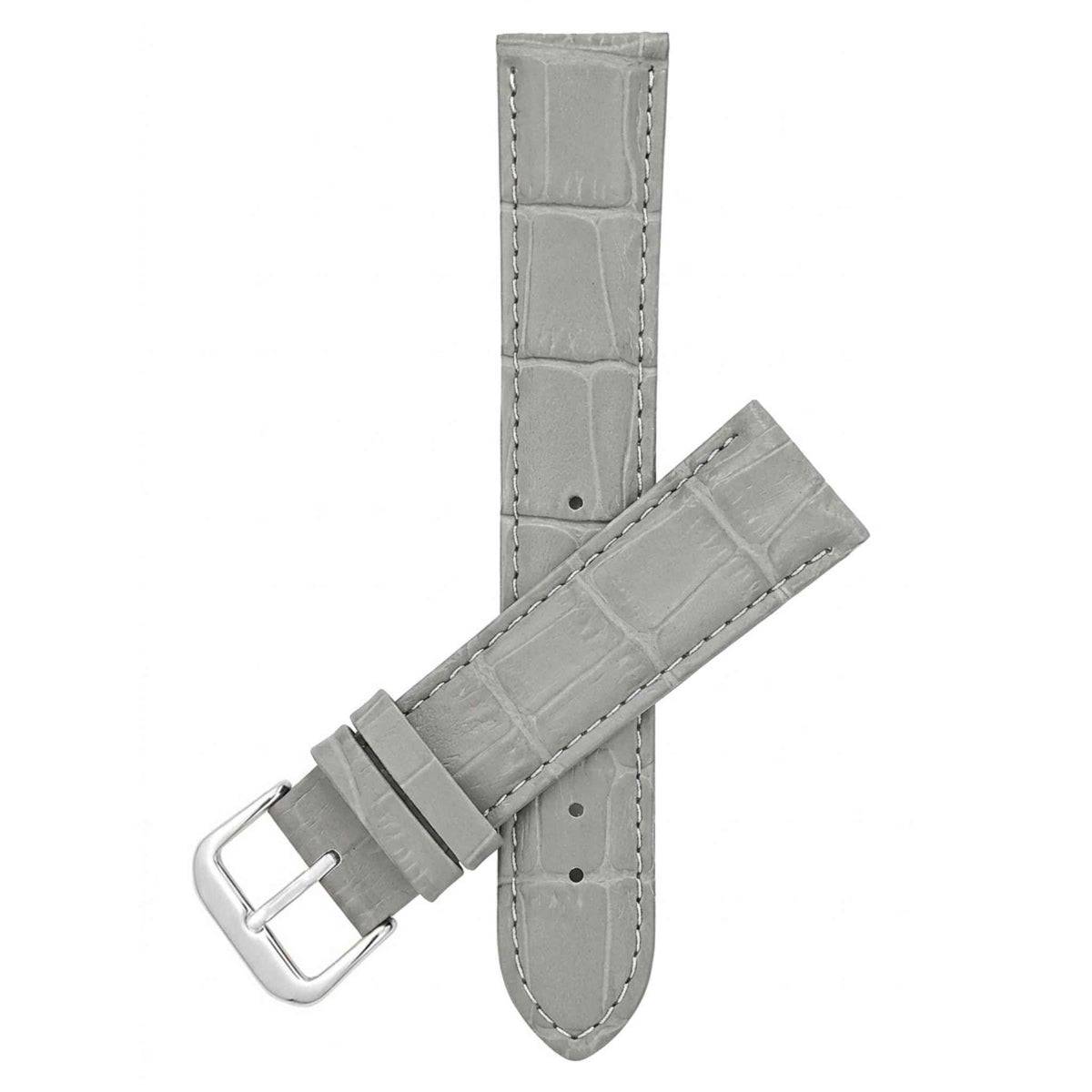 Bandini Leather Alligator Pattern Watch Band – 12mm to 20mm - Unisex