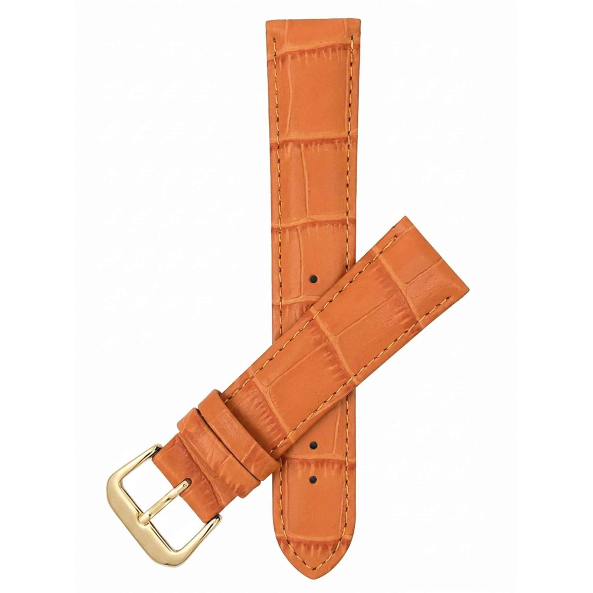 Bandini Leather Alligator Pattern Watch Band – 12mm to 20mm - Unisex