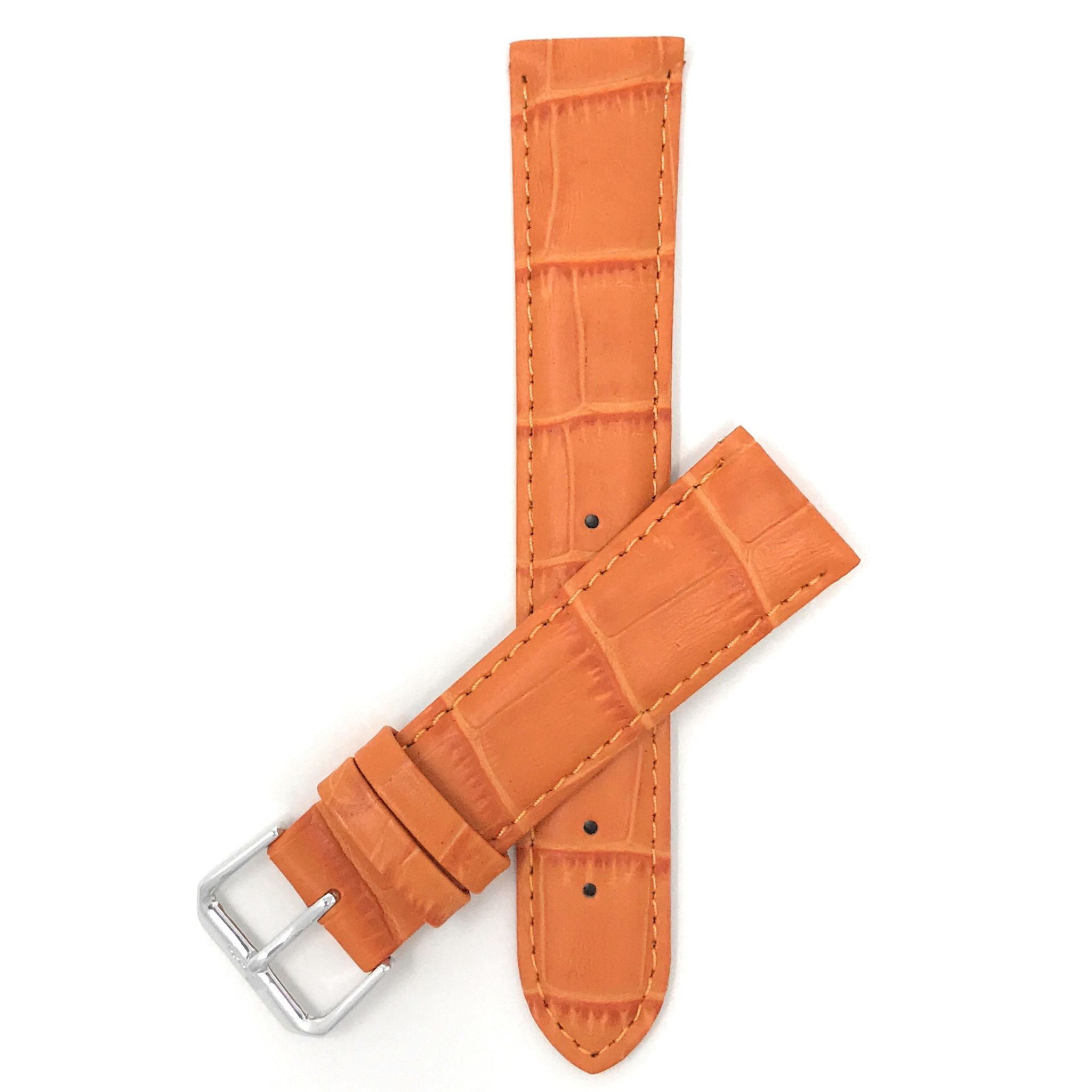 Bandini Leather Alligator Pattern Watch Band – 12mm to 22mm - Unisex