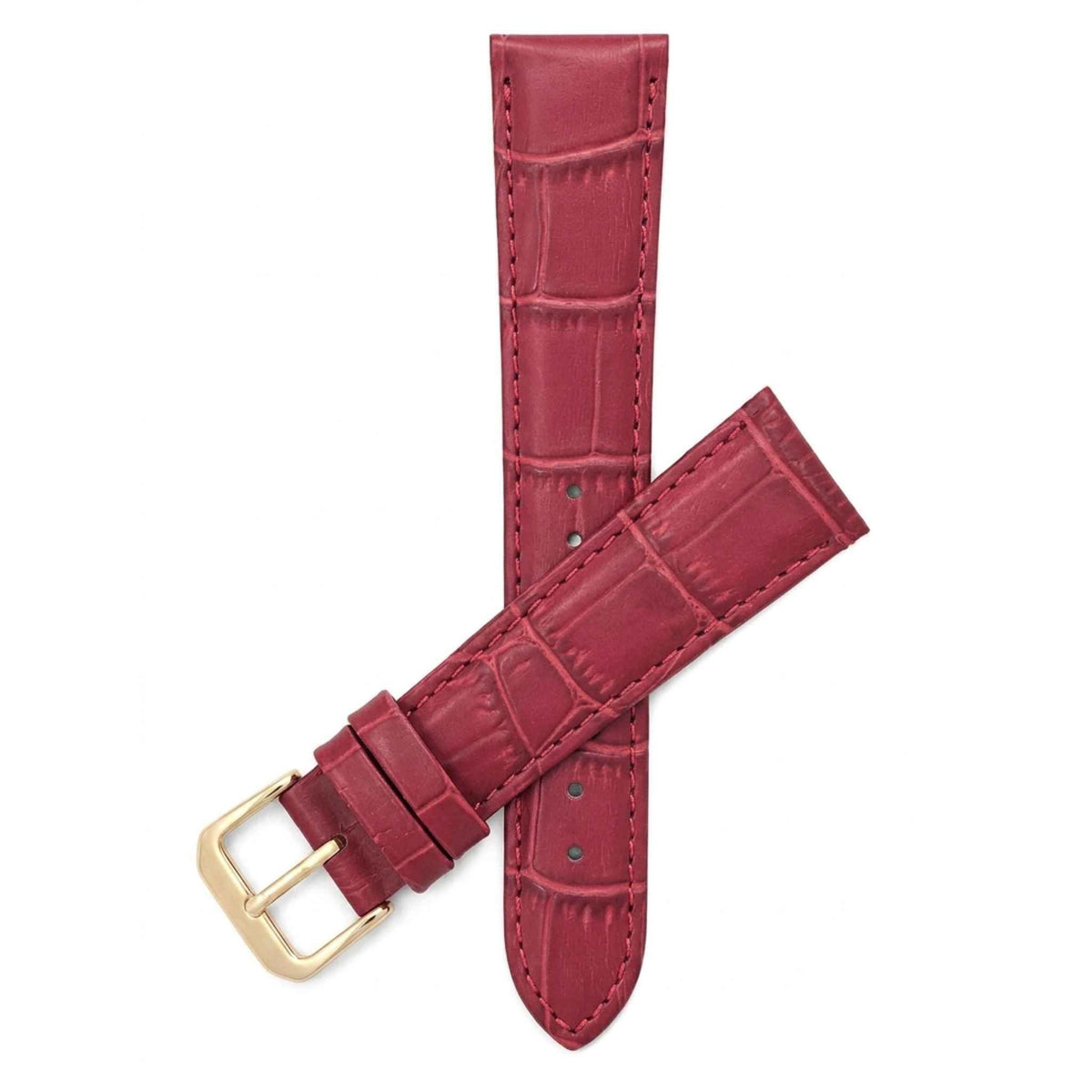Bandini Leather Alligator Pattern Watch Band – 12mm to 20mm - Unisex