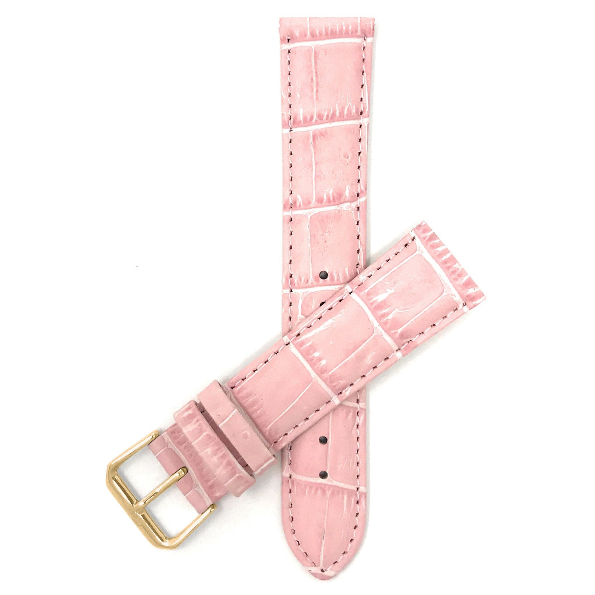 Bandini Leather Alligator Pattern Watch Band – 12mm to 22mm - Unisex